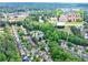 An aerial view highlights the neighborhood's well-maintained landscaping and traditional-style homes at 5008 Bethpage Dr, Suwanee, GA 30024