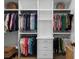 Spacious walk-in closet with custom shelving and ample storage for clothing and accessories at 120 Nezhat Pl, Atlanta, GA 30350