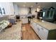 Updated kitchen featuring granite countertops, stainless steel appliances, and ample storage space at 1563 Brannon Sw Cir, Austell, GA 30106