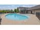 Community pool with lounge chairs and covered seating area at 1110 Harper Dr, Roswell, GA 30076