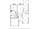 Detailed first floor layout featuring garage, primary bedroom, kitchen, living spaces and laundry at 1250 Parkview Nw Ln, Kennesaw, GA 30152