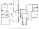 Two-story floor plan: main level with garage, kitchen; upper level with bedrooms at 1250 Parkview Nw Ln, Kennesaw, GA 30152