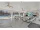 Outdoor picnic area featuring multiple tables and ceiling fans, perfect for community gatherings and shaded relaxation at 1508 Walker Ridge Sw Dr, Marietta, GA 30064