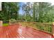Inviting outdoor deck perfect for entertaining and enjoying the lush green surroundings at 1620 Bluewater Ct, Cumming, GA 30041