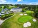 Aerial showcasing the clubhouse, golf course, and perfectly manicured landscaping at 31 Brownson Ct, Acworth, GA 30101