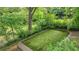 Private back yard with well-maintained lawn and perimeter landscaping at 185 Elizabeth St, Atlanta, GA 30307