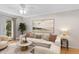 A beautifully decorated living room with natural light, modern furniture, and serene view at 3486 Essex Ave # 88, Atlanta, GA 30339