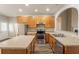 Well-equipped kitchen featuring stainless steel appliances, an island and beautiful countertops at 6053 Park Close, Fairburn, GA 30213
