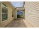 Uncovered patio area with view to a house next door at 6053 Park Close, Fairburn, GA 30213