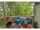 Inviting outdoor deck furnished with a comfortable seating area and scenic views at 285 Enterprise Path, Hiram, GA 30141