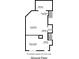 Ground floor plan with balcony, living room, kitchen/dining area, powder room, and multiple hallways at 285 Enterprise Path, Hiram, GA 30141