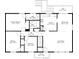 Detailed floor plan showcasing the layout with labeled rooms and dimensions at 2834 Vicksburg Ct, Decatur, GA 30034