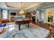 Spacious game room featuring a pool table, recessed lights and hardwood floors at 455 Mayo Rd, Covington, GA 30014