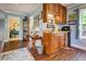 Wet bar with wood cabinets, a sink and counter space at 455 Mayo Rd, Covington, GA 30014