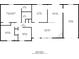 Detailed floor plan showcasing layout, including bedrooms, kitchen, living room, and garage at 5326 Rocky Pine Dr, Lithonia, GA 30038
