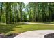 Expansive front lawn with a winding driveway and mature trees at 415 Paynes Lake Rd, Carrollton, GA 30116