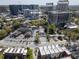 City aerial view showcasing high rise buildings in the Buckhead Village District and the St Regis Hotel at 89 E Andrews Nw Dr, Atlanta, GA 30305