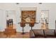 Charming bar area with unique wood paneling and stylish bar stools at 1178 Roxboro Ne Cv, Atlanta, GA 30324