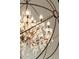 Close-up of a beautiful and elegant crystal chandelier at 1178 Roxboro Ne Cv, Atlanta, GA 30324