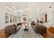 Spacious living room with soaring ceilings and hardwood floors at 1178 Roxboro Ne Cv, Atlanta, GA 30324