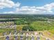 Distant aerial view of suburban houses backing to woods, providing both community and natural settings at 537 Daffodil Ln, Mcdonough, GA 30253