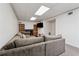 Finished basement with a fireplace, built-in shelving, and neutral carpet at 1154 Pair Sw Rd, Marietta, GA 30060