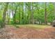 Spacious, tree-lined backyard offers a serene view; ideal for outdoor enjoyment and relaxation at 3901 Bonnie Se Ln, Atlanta, GA 30354