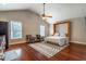 Cozy apartment with modern Murphy bed, ceiling fan, mini kitchen, and hardwood floors at 2580 Acorn Ne Ave, Atlanta, GA 30305