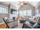 Bright, comfortable living area with vaulted ceiling, fireplace and plush seating at 2580 Acorn Ne Ave, Atlanta, GA 30305