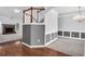 Open-concept living room with fireplace and hardwood floors at 400 Kyle Ct, Fayetteville, GA 30215