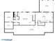 Detailed basement floor plan layout showcasing the kitchen, recreation room, and basement dimensions at 681 Hampton Sw Pl, Marietta, GA 30064