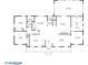 Detailed first floor plan layout showcasing the bedroom, kitchen, living spaces, and sunroom at 681 Hampton Sw Pl, Marietta, GA 30064