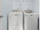 A laundry room with a white dryer and washing machine at 1612 Nations Trl, Riverdale, GA 30296