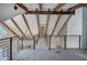 Hallway with modern railings and view of exposed beam ceilings at 3880 Northpoint Dr, Marietta, GA 30062