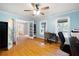 Spacious office with hardwood floors and plenty of natural light at 5531 Hurstcliffe Nw Dr, Kennesaw, GA 30152