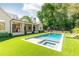 Backyard pool and manicured lawn creating an inviting outdoor living space at 4785 Brinkley Ln, Atlanta, GA 30342