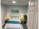 A cozy bedroom featuring stylish decor and modern furnishings at 257 E Simon Nw Ter, Atlanta, GA 30318
