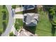 Aerial view of home with a well-manicured lawn, mature trees, and property line at 4280 Castlewood Rd, Cumming, GA 30040