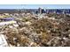 Aerial view of the home with the Buckhead and Atlantic Station skyline in the background at 1051 Curran Nw St, Atlanta, GA 30318