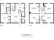 Comprehensive floor plans for both levels displaying the layout of the living space, bedrooms, and bathrooms at 1051 Curran Nw St, Atlanta, GA 30318