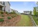 Well maintained backyard with a wooden fence at 2436 Hidden Creek Road, Kennesaw, GA 30152