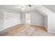 Bedroom has a ceiling fan, window, and closet at 3880 Dial Mill Ne Rd, Conyers, GA 30013