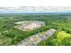Neighborhood aerial showcases lush green space near community buildings at 107 Owens Mill Place, Canton, GA 30115