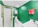 Bright bathroom showcasing a walk-in shower, toilet, vanity and fresh paint at 1455 Lockridge Dr, Cumming, GA 30041