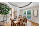 Dining room featuring a large window, hardwood floors, and a table set for six at 1455 Lockridge Dr, Cumming, GA 30041