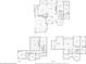 Detailed floor plan for the first, second, and basement levels with various room dimensions and layouts at 1455 Lockridge Dr, Cumming, GA 30041