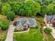 Charming brick home with well-manicured lawn, mature trees, and an inviting walkway leading to the front door at 710 Eastbourne Ct, Alpharetta, GA 30005