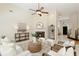 Spacious living room showcasing a fireplace, tall ceilings, and an open floor plan at 710 Eastbourne Ct, Alpharetta, GA 30005