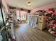 A charming bedroom featuring a lofted bed adorned with decorative curtains and playful decor at 1782 Telfair Chase Way, Lawrenceville, GA 30043