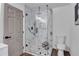 Updated bathroom features a glass shower, modern fixtures, and neutral decor at 30 Dewey Se Ln, Marietta, GA 30060